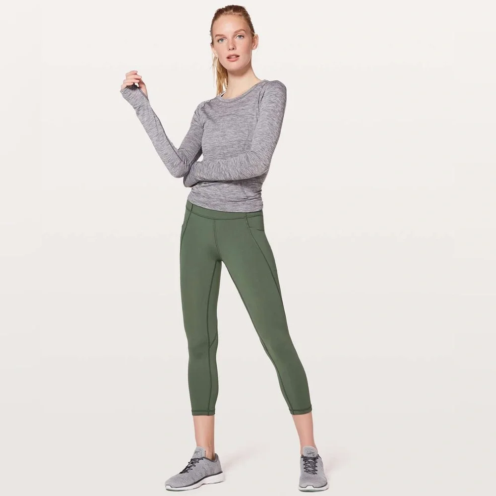 Lululemon Time To Sweat Crop *23"
Dark Forest - Picture 2 of 8
